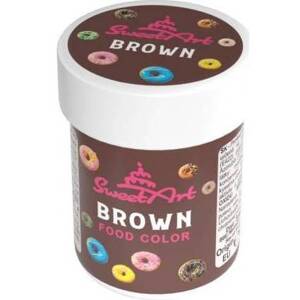 SweetArt gelová barva Brown (30 g)