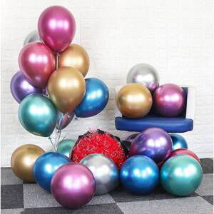 Latexové balónky metalické 50ks 25cm - Cakesicq