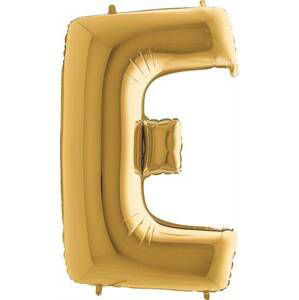 Nafukovací balónek písmeno E zlaté 102 cm - Grabo
