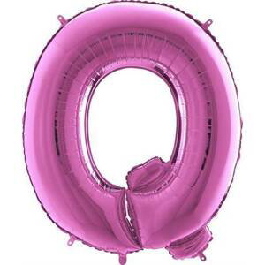 Nafukovací balónek písmeno Q růžové 102 cm - Grabo