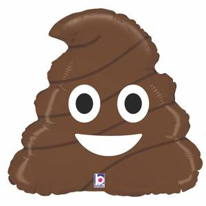 Nafukovací balónek emoji Poo 51 cm - Grabo