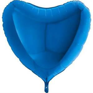 Nafukovací balónek modré srdce 91 cm - Grabo