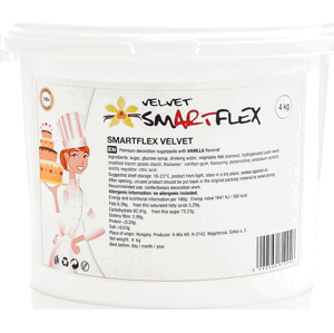 Smartflex Velvet Vanilka 4 kg (Potahovací a modelovací hmota na dorty)