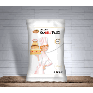 Smartflex Velvet Mandle 250 g v sáčku (Potahovací a modelovací hmota na dorty)