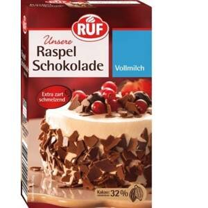 Čokoládové kousky mléčné 32% kakaa 100g - RUF