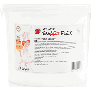 Smartflex Velvet Jahoda 7 kg (Potahovací a modelovací hmota na dorty)