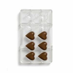 Forma na čokoládu srdce - Decora