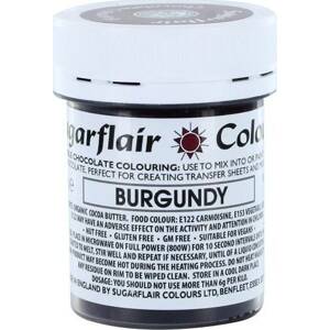 Barva do čokolády na bázi kakaového másla Sugarflair Burgundy (35 g)