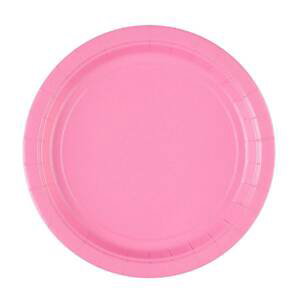 Papírový talíř 8ks růžový  22,8cm - Amscan
