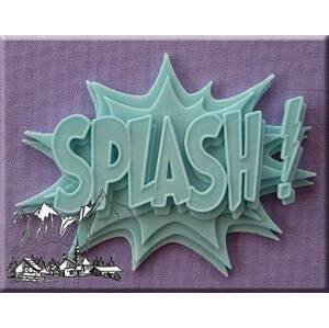 Silikonová formička nápis Splash! - Alphabet Moulds