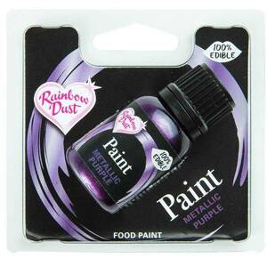 Tekutá metalická barva Purple fialová 25ml - Rainbow Dust