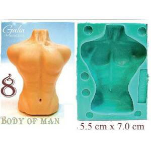 Silikonová forma tělo muže - Galias Moulds