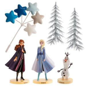 Figurka na Frozen sada Elsa, Anna a olaf stromy a hvězdy - Dekora