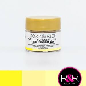 Prachová barva 4g neonově žlutá - Roxy and Rich