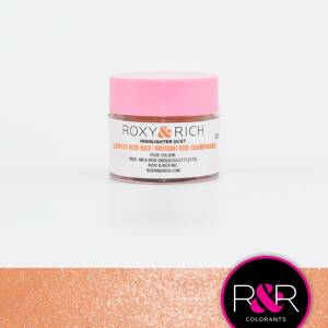 Prachová metalická barva  2,5g Highlighter lovely rose gold - Roxy and Rich