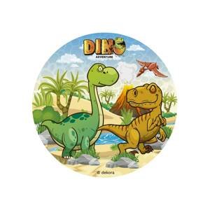 Fondánový papír Dino 15,5cm - Dekora
