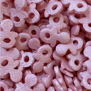 Cukrové zdobení růžové dudlíky 60g - Scrumptious