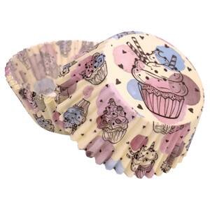 Košíčky na muffiny motiv kreslený cupcake (50 ks) - Alvarak