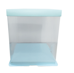 Dortová krabice double layer modrá 25x26cm - Cakesicq