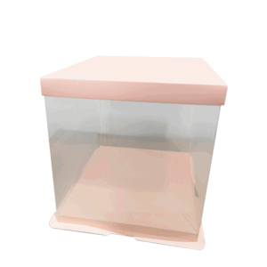 Dortová krabice double layer lososová 25x26cm - Cakesicq