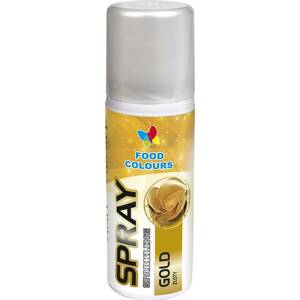 Barva ve spreji Food Colours New Gold (50 ml) Zlatá Bez E171