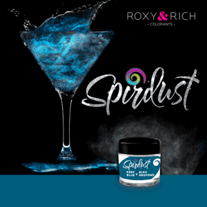 Metalická barva do nápojů Spirdust tmavě modrá 1,5g - Roxy and Rich