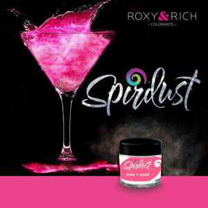 Metalická barva do nápojů Spirdust růžová 1,5g - Roxy and Rich
