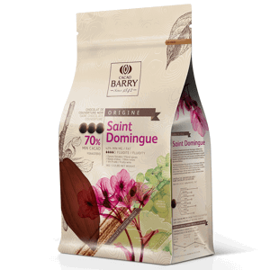 Cacao Barry Origin čokoláda SAINT DOMINGUE hořká 75% 1kg - Callebaut