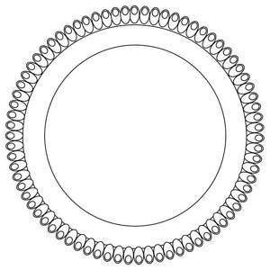 Tác plastový bílý, kruh 34cm - ALCAS