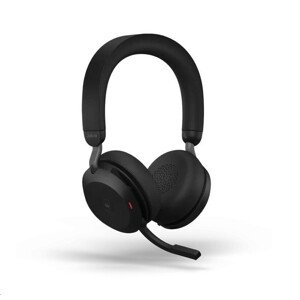 Jabra náhlavní souprava Evolve2 75 včetně stojánku, Link 380a MS, stereo, černá