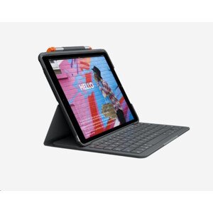 Logitech Pouzdro s klávesnicí Slim Folio for iPad (7th generation), UK, Graphite