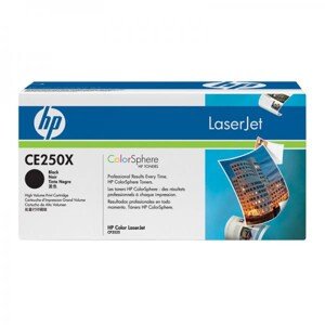 HP CE250X - originální toner HP 504X, černý, 10500 stran