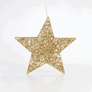 Eurolamp Závěsná hvězda, zlatá, 45 cm