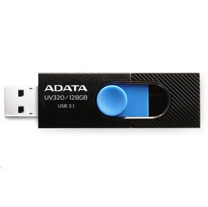 ADATA Flash Disk 64GB USB 3.1 Dash Drive UV320, Black/Blue