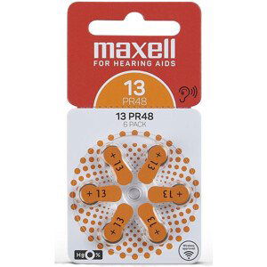 AZ13/PR48 ZINK AIR 6PK MAXELL