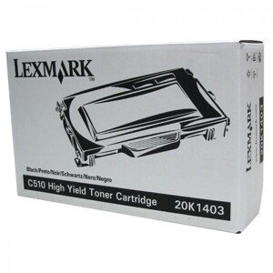 LEXMARK C510 (20K1403) - originální toner, černý, 10000 stran