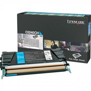 LEXMARK C5240CH - originální toner, azurový, 5000 stran