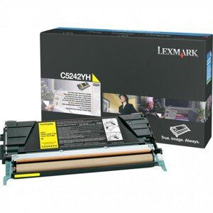 LEXMARK C5242YH - originální toner, žlutý, 5000 stran