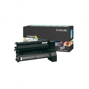 LEXMARK C7700YH - originální toner, žlutý, 10000 stran