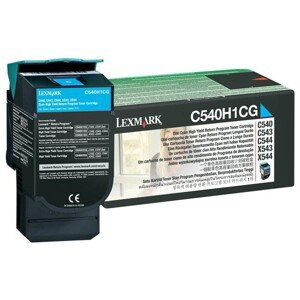 LEXMARK C540H1CG - originální toner, azurový, 2000 stran