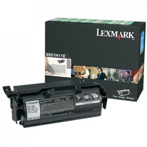 LEXMARK X651H11E - originální toner, černý, 25000 stran