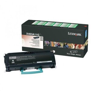 LEXMARK X463A11G - originální toner, černý, 3500 stran