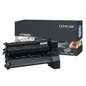 LEXMARK C7702KH - originální toner, černý, 10000 stran