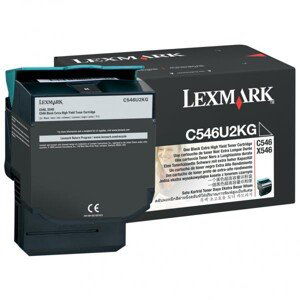 LEXMARK C546U2KG - originální toner, černý, 8000 stran