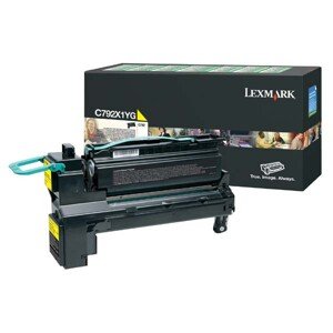 LEXMARK C792X1YG - originální toner, žlutý, 20000 stran