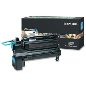 LEXMARK C792A1CG - originální toner, azurový, 6000 stran