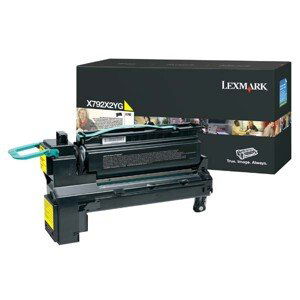 LEXMARK X792X2YG - originální toner, žlutý, 20000 stran