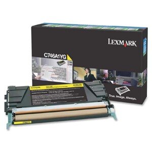 LEXMARK C746 (C746A1YG) - originální toner, žlutý, 7000 stran