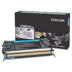 LEXMARK C748H1CG - originální toner, azurový, 10000 stran