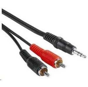 PREMIUMCORD Kabel audio 3, 5mm Jack - 2x Cinch 5m (M/M, stereo)